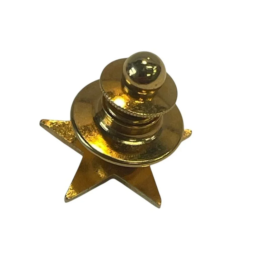 Vintage Chevrolet Vega 2300 Gold Blue‎ Star Lapel Pin Tie Tack Advertising Car